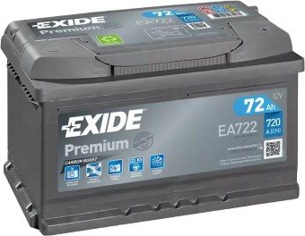 Exide Premium 72R (720А 278х175х175) EA722