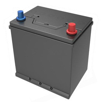 Подменный D20 обр. пол. (206x172x205) нижнее крепл. 45-50 Ач