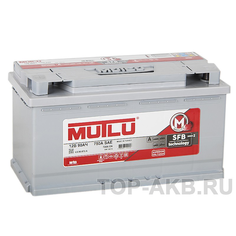 Mutlu SFB 2 59019 90 Ач 720A прям. пол. (353x175x190) L5.90.072.B