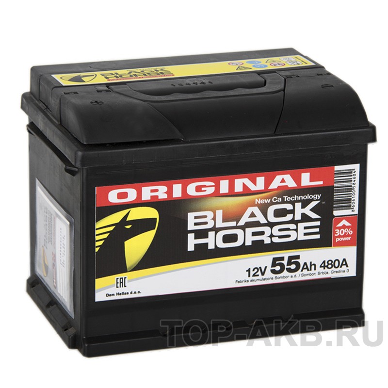 Black Horse 55L 480A 242x175x190 Black Horse 55L 480A 242x175x190