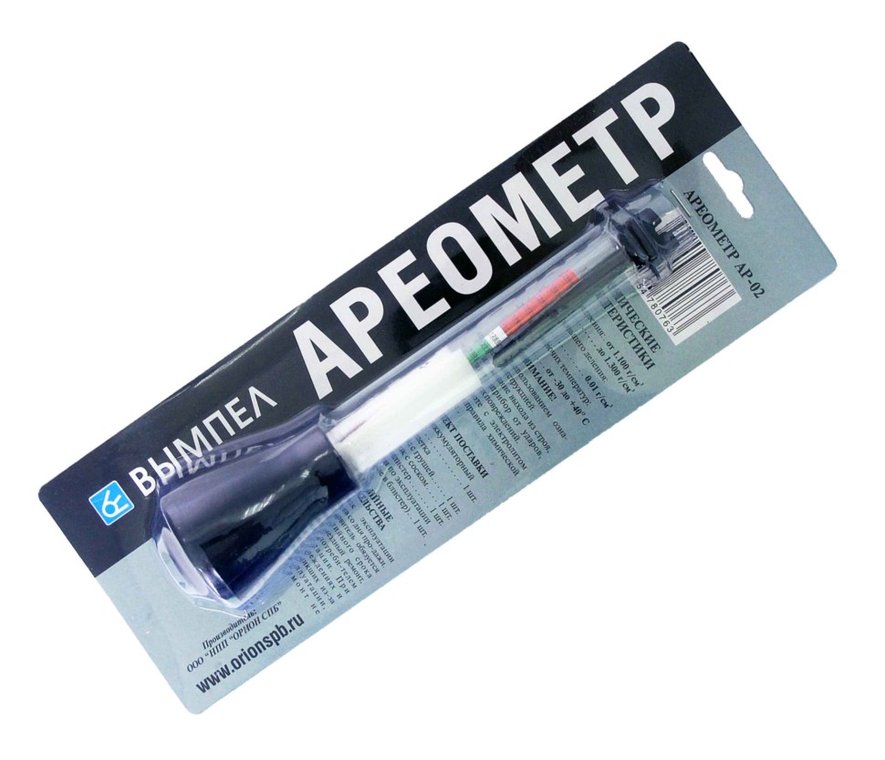Ареометр Вымпел АР-02 для измерения плотности электролита