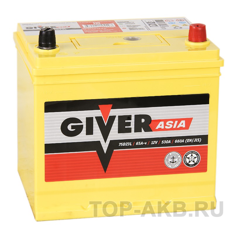 Giver 75D23L (65R 530A 232x173x225) Giver 75D23L (65R 530A 232x173x225)