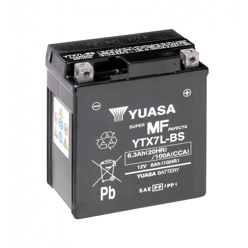 Yuasa YTX7L-BS - 6 Ач 105А (114x71x131) обр. пол. AGM сухозаряж. Yuasa YTX7L-BS - 6 Ач 105А (114x71x131) обр. пол. AGM сухозаряж.