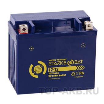 STARKS BAT YT S 12-12 12 ач +- 155A (150x87x130) YTX14-BS, YTX12-BS AGM