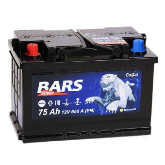 BARS 6СТ-75 АПЗ п.п. 75Ач 650A (278x175x190)