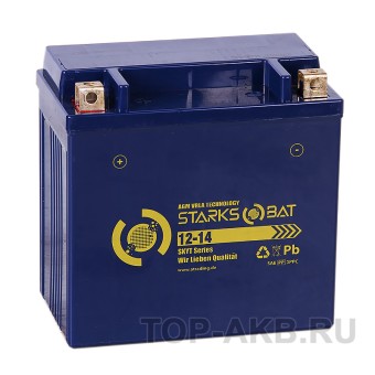 STARKS BAT YT S 12-14 15 ач +- 180A (150x87x148) YTX16-BS, YB16B-A AGM