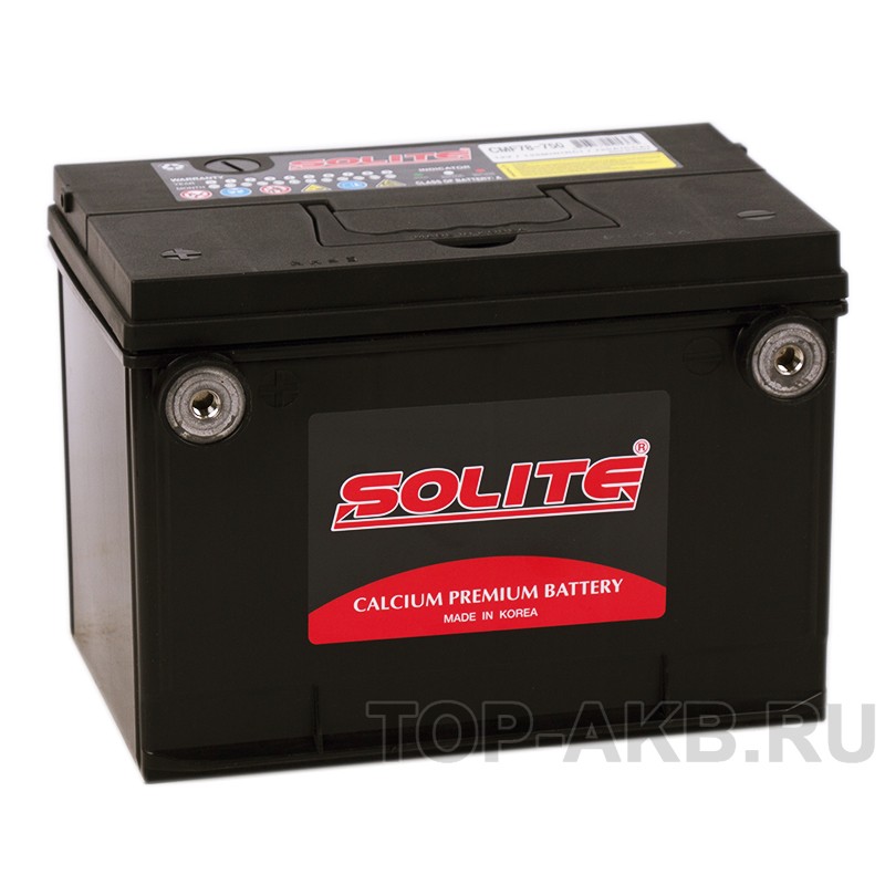 Solite 78-750 (85L 750А 260x179x184) боковые клеммы