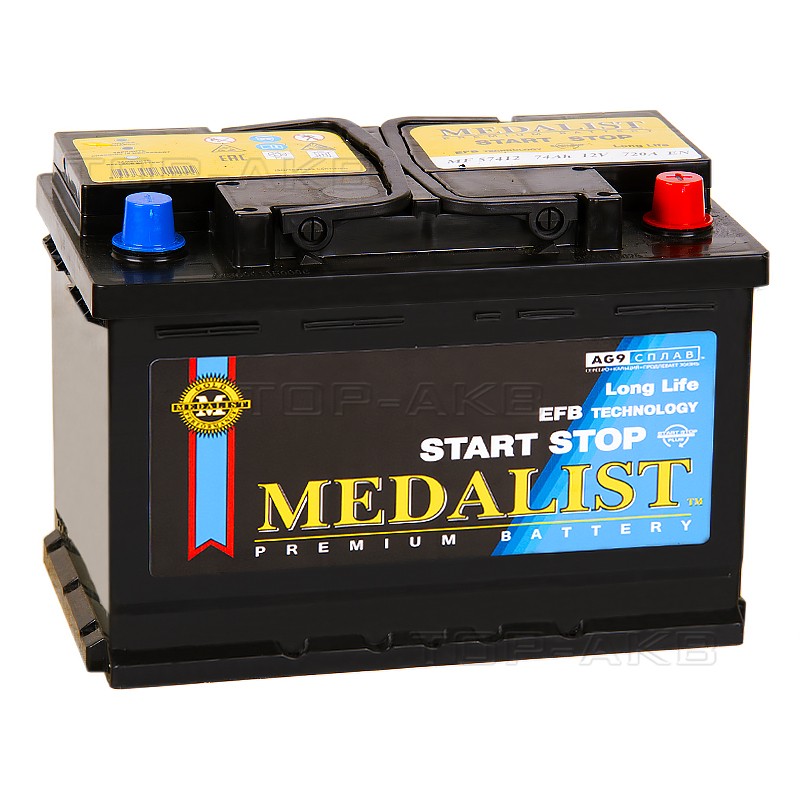 Medalist EFB 57412 (74 Ач обр. пол. 720А 278x175x190)
