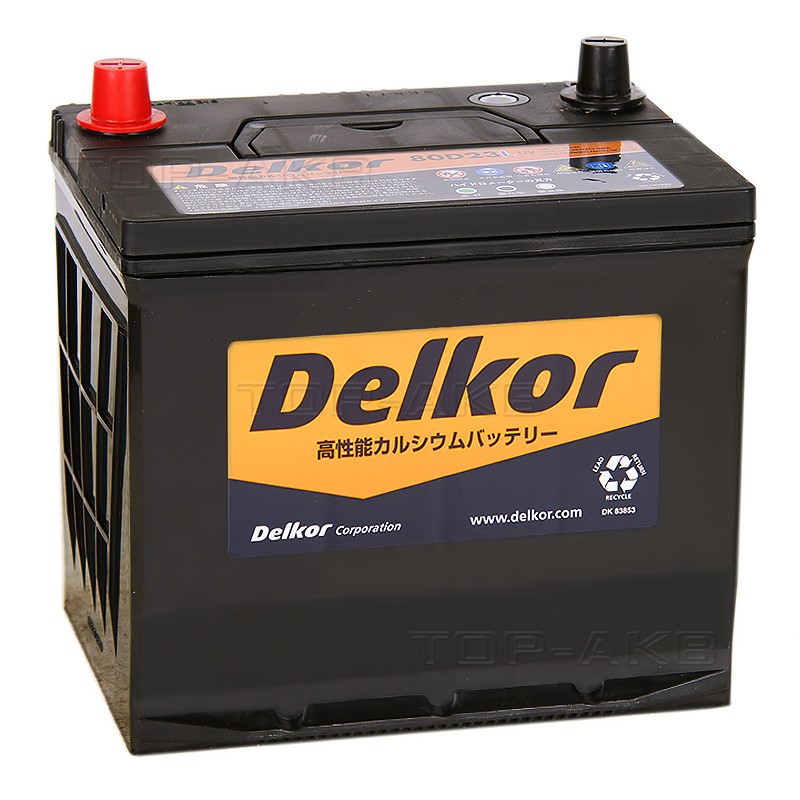 Delkor 80D23L (68R 600A 232x173x225) Delkor 80D23L (68R 600A 232x173x225)