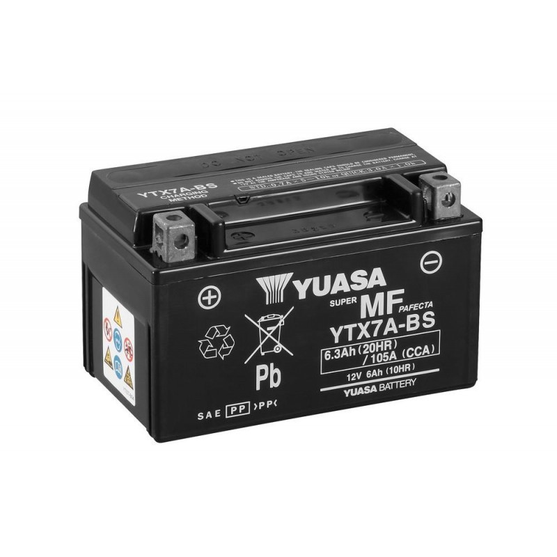 Yuasa YTX7A-BS - 6 Ач 105А (151x88x94) прям. пол. AGM сухозаряж. Yuasa YTX7A-BS - 6 Ач 105А (151x88x94) прям. пол. AGM сухозаряж.