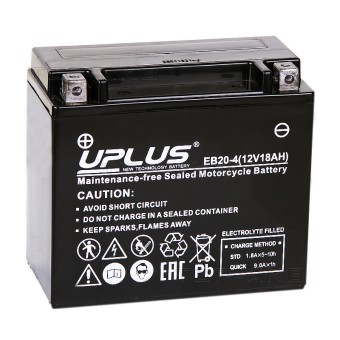 Uplus EB20-4 12V 18Ah 270А прям.пол. (175x87x155) Super Start AGM YTX20-BS