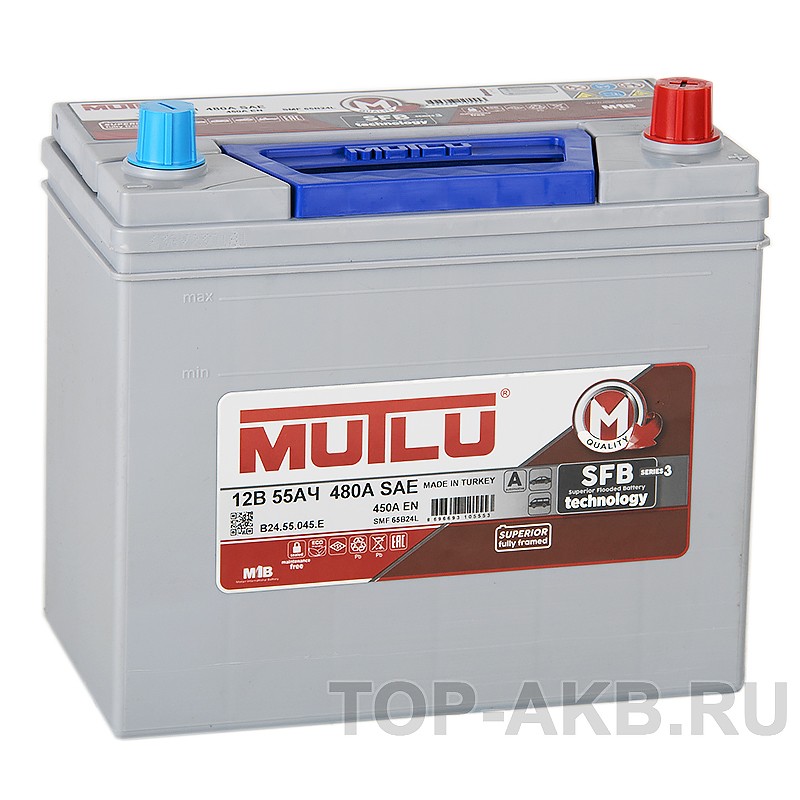 Mutlu Mega 65B24LS 55R 450А (238x129x227) Mutlu Mega 65B24LS 55R 450А (238x129x227)