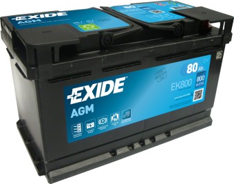 Exide Start-Stop AGM 80R (800А 315x175x190) EK800
