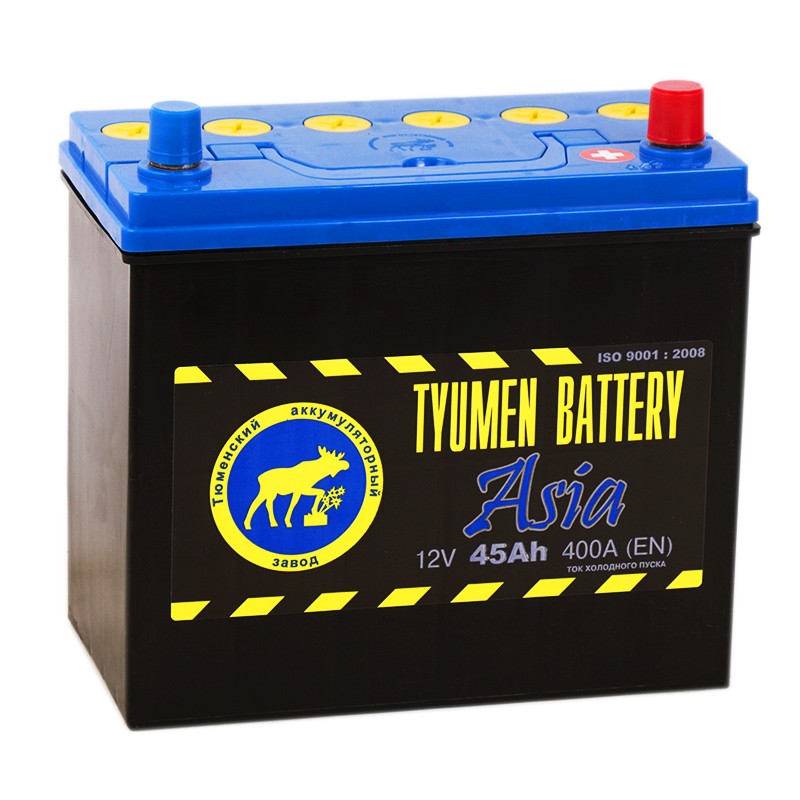 Tyumen Battery Asia 45 Ач обр. пол. 400A (238x129x227) Tyumen Battery Asia 45 Ач обр. пол. 400A (238x129x227)