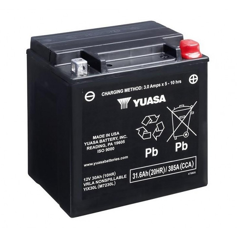 Yuasa YIX30L 31 Ач 400 (166х126х175) обр. пол. AGM Yuasa YIX30L 31 Ач 400 (166х126х175) обр. пол. AGM