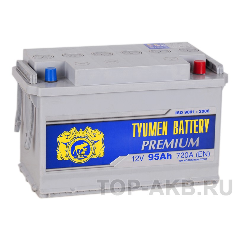 Tyumen Battery Premium 95 Ач обр. пол. 720A (345x175x213) Tyumen Battery Premium 95 Ач обр. пол. 720A (345x175x213)