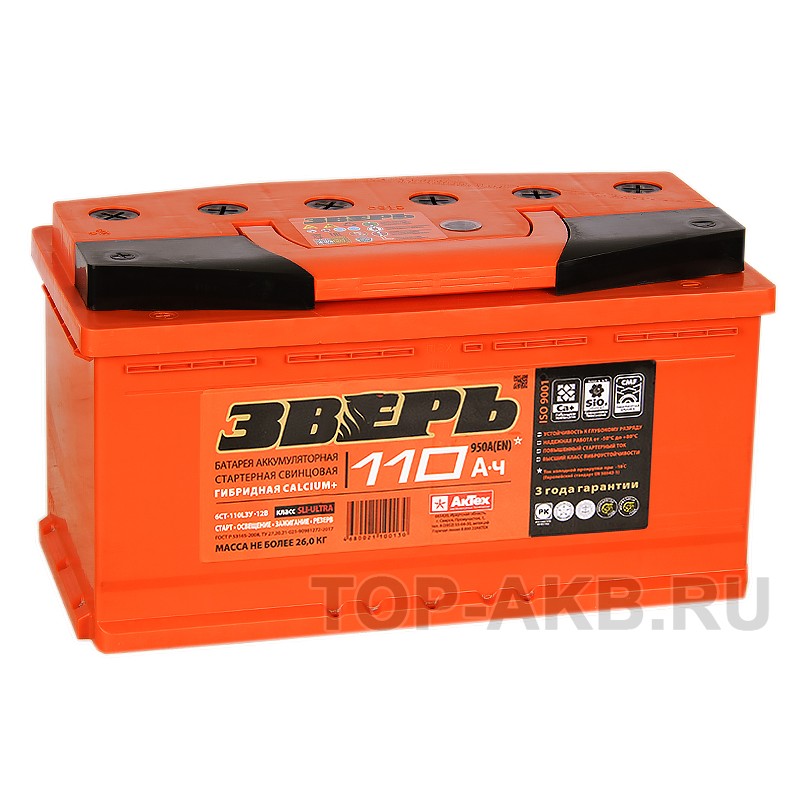 Зверь 110L 950A 353x175x190 Зверь 110L 950A 353x175x190