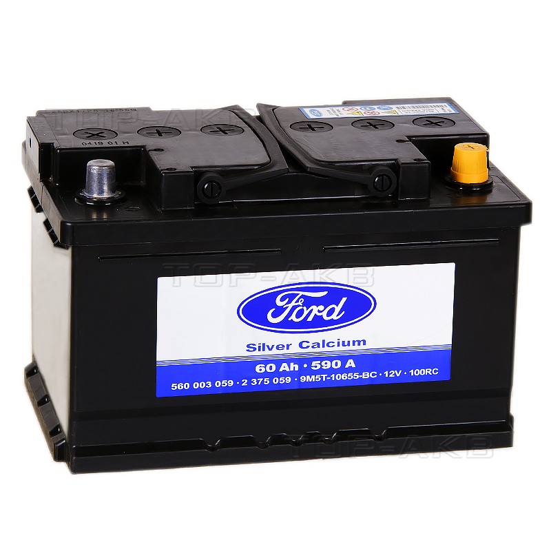 Ford Standart 60 Ач обратная пол. 590А (278x175x175) 2375059