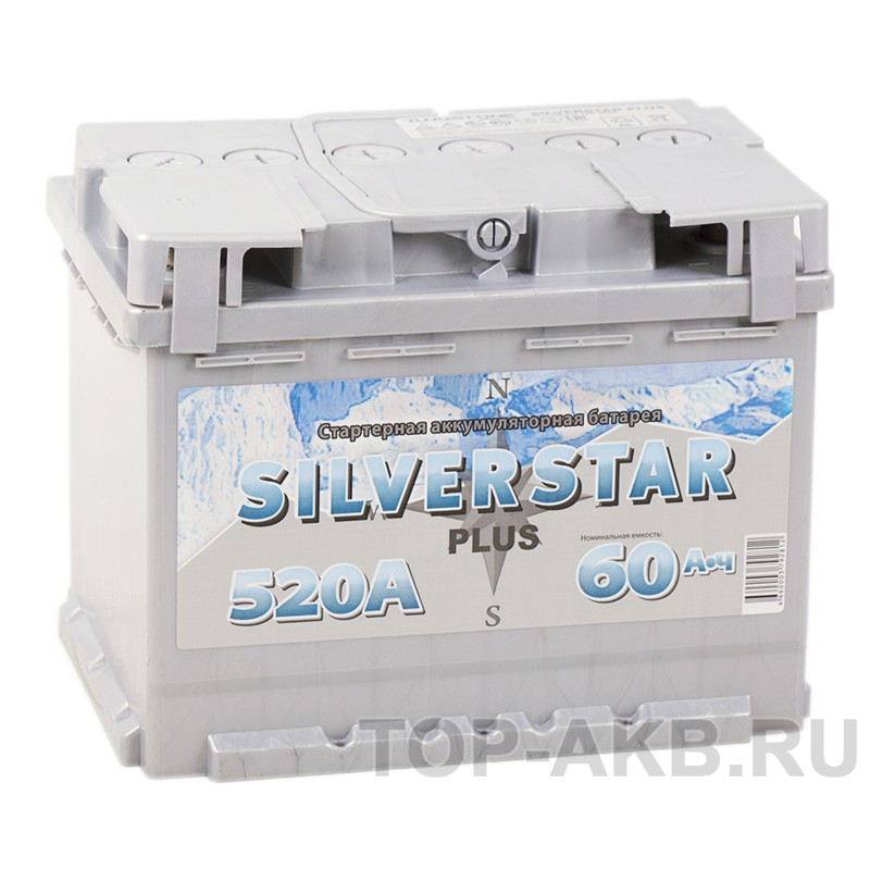 Silverstar Plus 60L 520A 242x175x190 Silverstar Plus 60L 520A 242x175x190