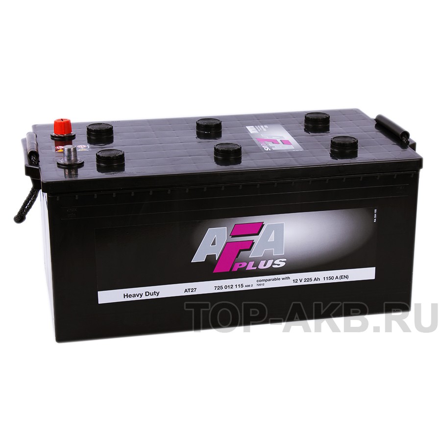 AFA Plus 225 Ач 1150A обр. пол. (518x276x242) Heavy Duty AT27