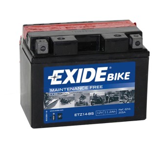 Exide AGM сухозаряж. ETZ14-BS 12V 11.2Ah 205A (150x87x110) прям. пол.