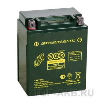 WBR MT12-14-А AGM 14 Ач 210А прямая пол.(134x90x166) YB14-A2,YTX14AH-BS, YB12A-А
