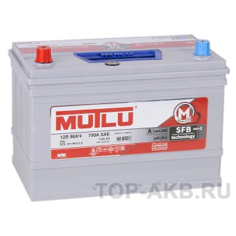 Mutlu Mega Calcium 105D31FR SFB M2 90L прямая пол. 720A (306x175x225) с бортиком