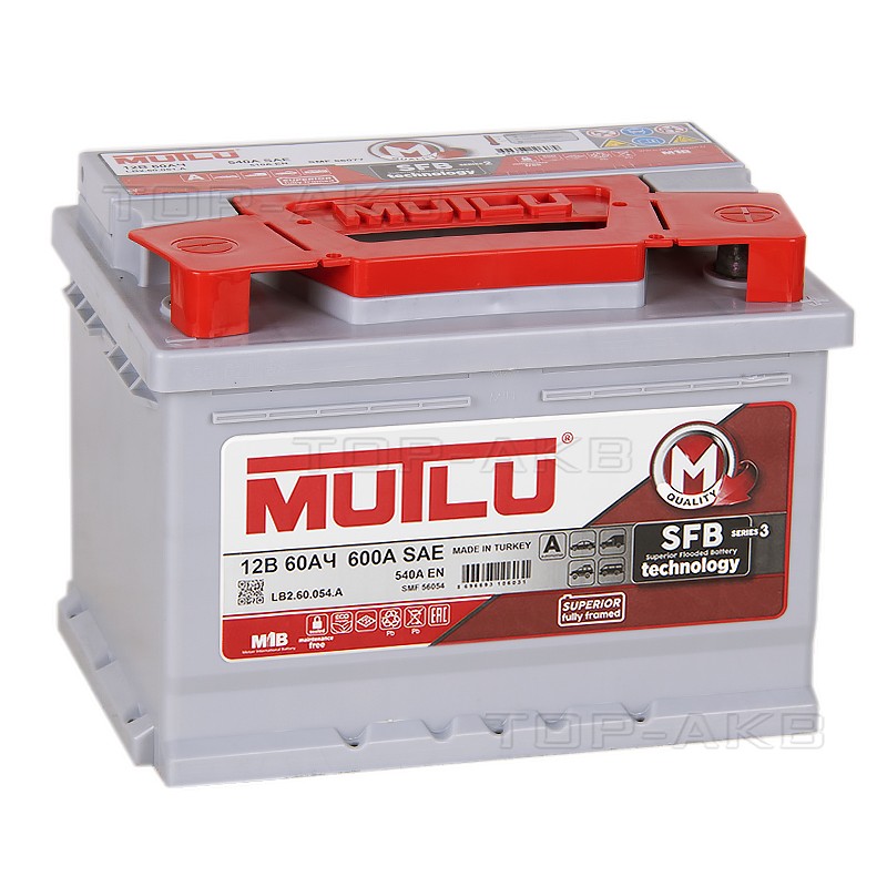 Mutlu Calcium Silver 60R низкий 540A 242x175x175