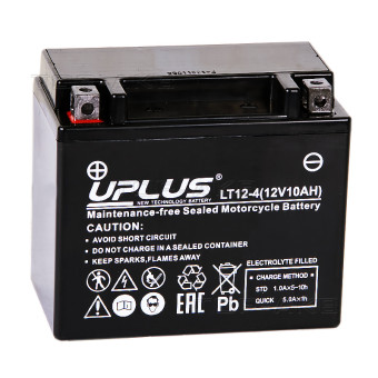 Uplus LT12-4 12V 10Ah 180А прям. пол. (150x87x130) Super Start AGM