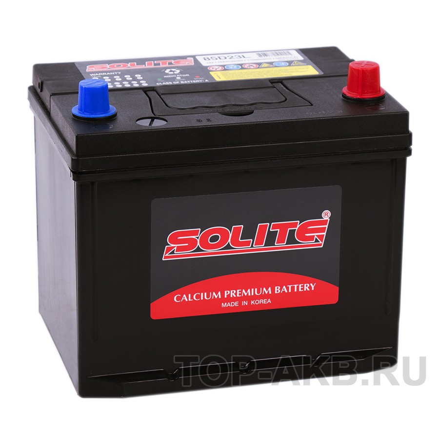 Solite 85D23L с бортиком (70R 580A 230x168x200) Solite 85D23L с бортиком (70R 580A 230x168x200)