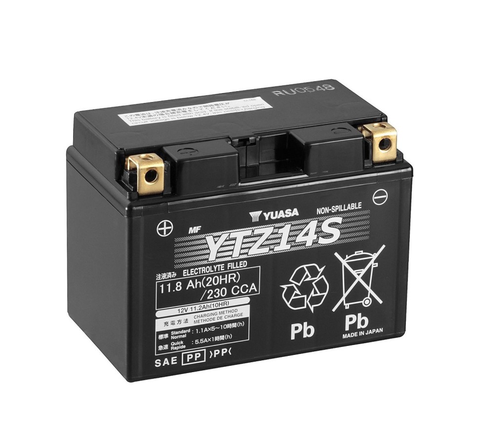 Yuasa YTZ14S - 11,8 Ач 230А (150x87x110) прям. пол. AGM