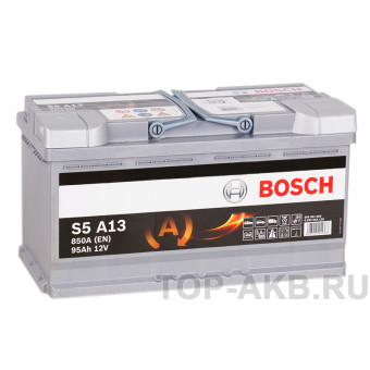 Bosch S5 AGM Start-stop 95R (850A 353x175x190) A13
