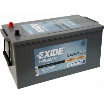 Автомобильный аккумулятор Exide Heavy Expert 225 А·ч евро 1150А (518x276x242) EE2253