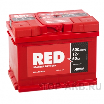 Аккумулятор автомобильный Red 60R 600A 242x175x190