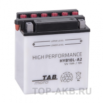 TAB Moto High performance HYB10L-A2 12V 11Ah 160A (134х89х145) обр. пол. сухоз.