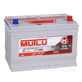 Аккумулятор автомобильный Mutlu Calcium Silver 100R Asia 850A 306x175x225