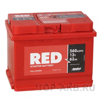 Аккумулятор автомобильный Red 62R 560A 242x175x190