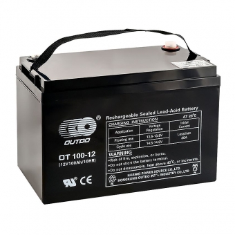 Аккумуляторная батарея OUTDO VRLA 12V 12 Ah (OT100-12) 330x172x221