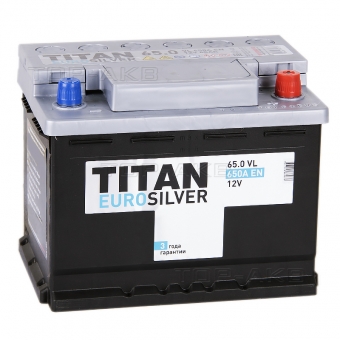 Аккумулятор автомобильный Titan Euro Silver 65R 620A 242x175x190