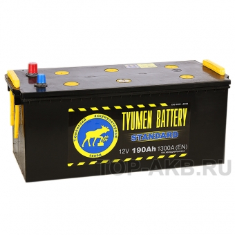 Аккумулятор автомобильный Tyumen Battery Standard 190 Ач обр. пол. 1320A (518x228x238)