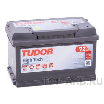 Аккумулятор автомобильный Tudor High-Tech 72R (720A 278x175x175) TA722