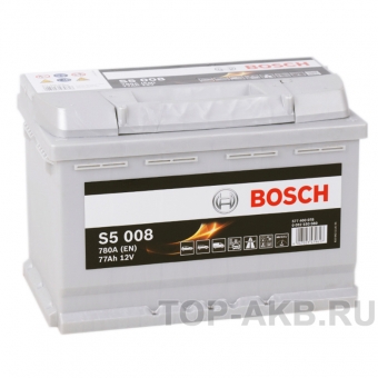 Аккумулятор автомобильный Bosch S5 008 77R 780A 278x175x190