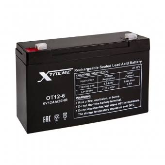 Аккумуляторная батарея Xtreme VRLA 6V 12 Ah (OT12-6) 151х51х94