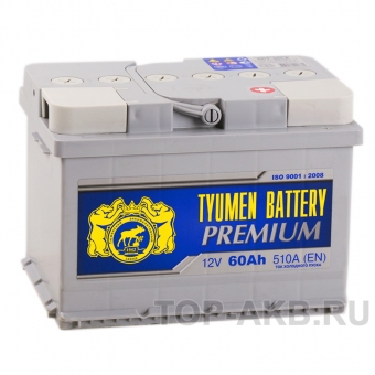 Аккумулятор автомобильный Tyumen Battery Premium 60 Ач обр.пол. низкий 540A (242x175x175)